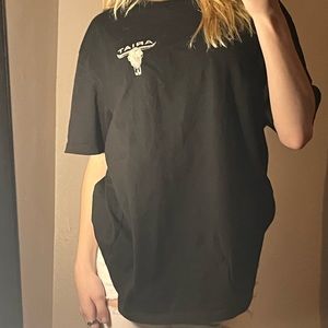 Black large tee